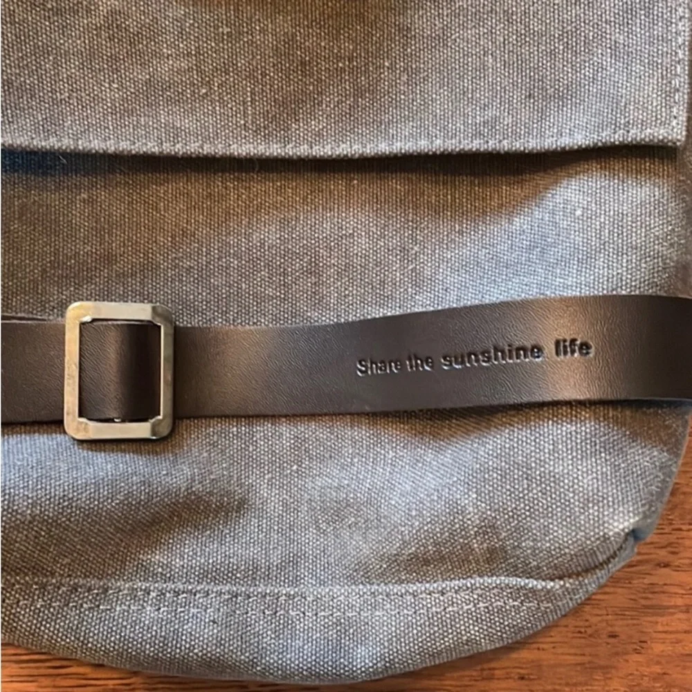 NWOT Canvas Bucket Bag | OS | grey canvas - Picture 2 of 2